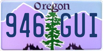 OR license plate 946GUI