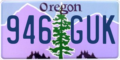 OR license plate 946GUK