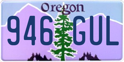 OR license plate 946GUL