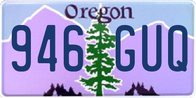OR license plate 946GUQ