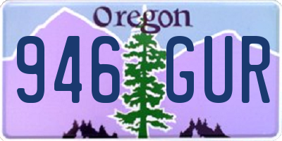 OR license plate 946GUR