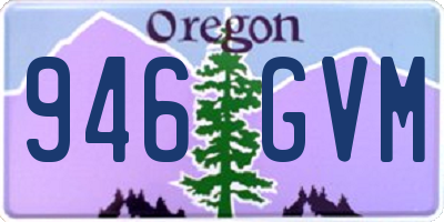 OR license plate 946GVM