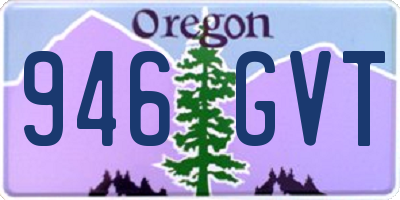 OR license plate 946GVT