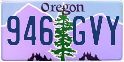 OR license plate 946GVY