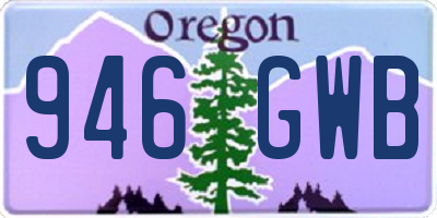 OR license plate 946GWB