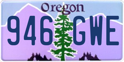 OR license plate 946GWE