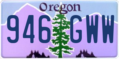 OR license plate 946GWW