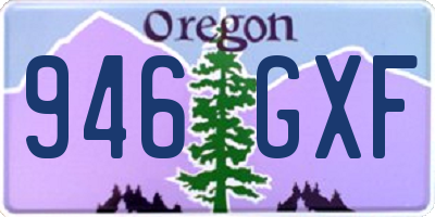OR license plate 946GXF