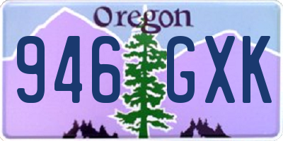 OR license plate 946GXK