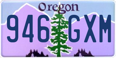 OR license plate 946GXM