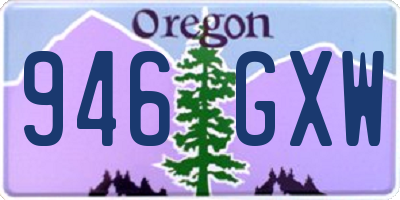 OR license plate 946GXW