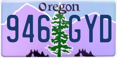 OR license plate 946GYD