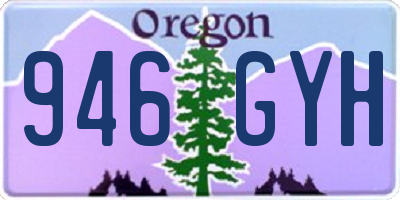 OR license plate 946GYH