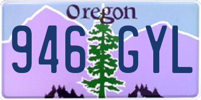 OR license plate 946GYL