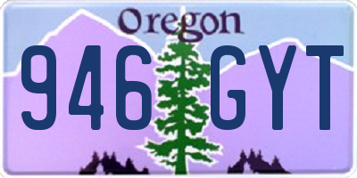 OR license plate 946GYT