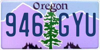 OR license plate 946GYU