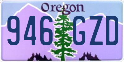 OR license plate 946GZD