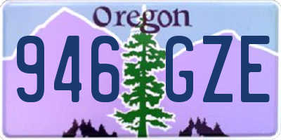 OR license plate 946GZE