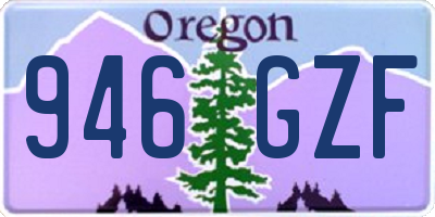 OR license plate 946GZF