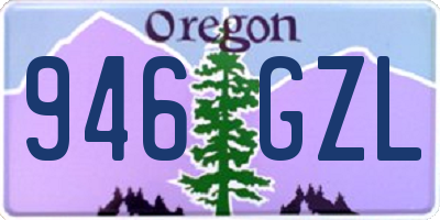 OR license plate 946GZL