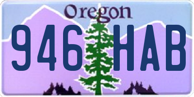 OR license plate 946HAB