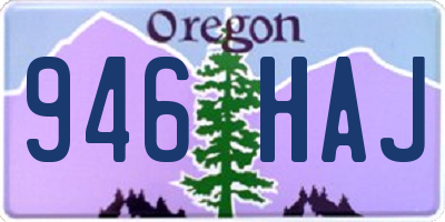 OR license plate 946HAJ