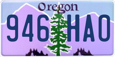 OR license plate 946HAO