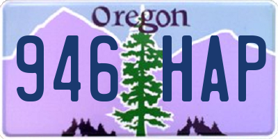 OR license plate 946HAP