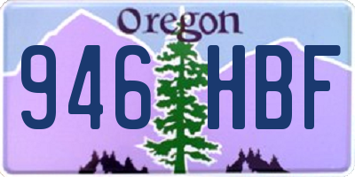 OR license plate 946HBF