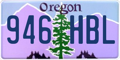 OR license plate 946HBL