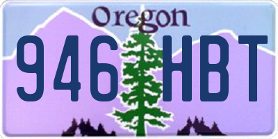 OR license plate 946HBT