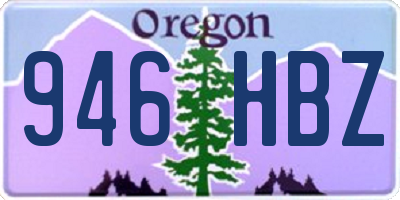 OR license plate 946HBZ