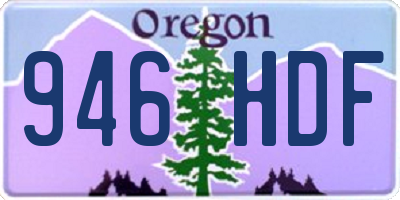 OR license plate 946HDF