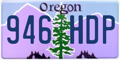 OR license plate 946HDP