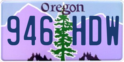 OR license plate 946HDW