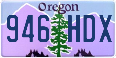 OR license plate 946HDX