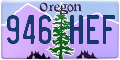 OR license plate 946HEF
