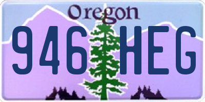 OR license plate 946HEG