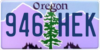 OR license plate 946HEK
