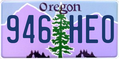 OR license plate 946HEO