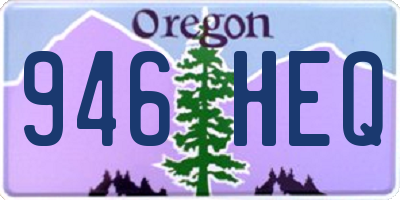 OR license plate 946HEQ
