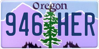 OR license plate 946HER