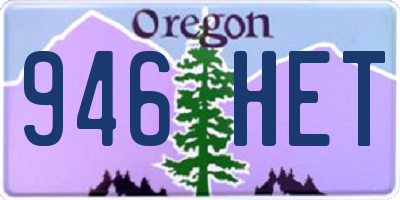 OR license plate 946HET