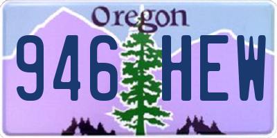 OR license plate 946HEW