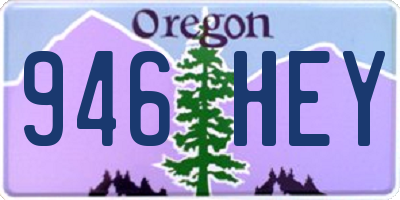 OR license plate 946HEY