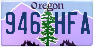 OR license plate 946HFA