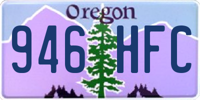 OR license plate 946HFC