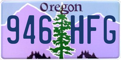OR license plate 946HFG