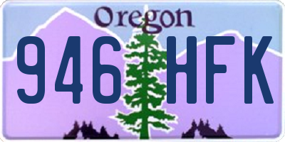 OR license plate 946HFK