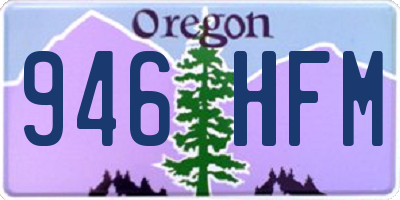 OR license plate 946HFM